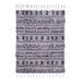 Grey and Beige, Geometric Pattern, Shaggy PEQURA Rug