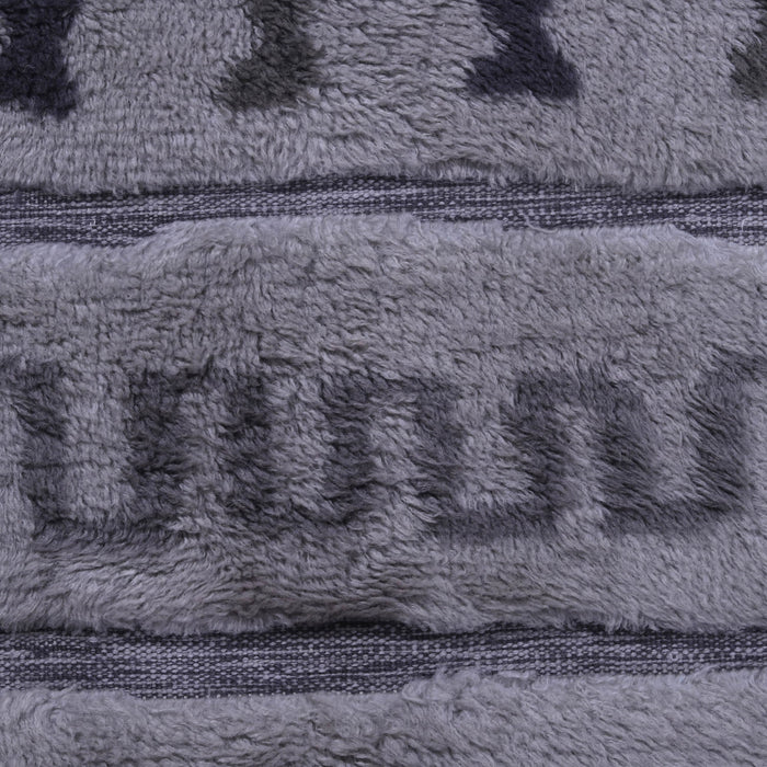 Beige and Dark Grey, Shaggy PEQURA Rug