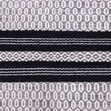 Black and Grey, Stripe Pattern PEQURA Rug