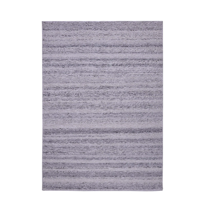 Grey, Stripe Pattern, Hand-Woven PEQURA Rug