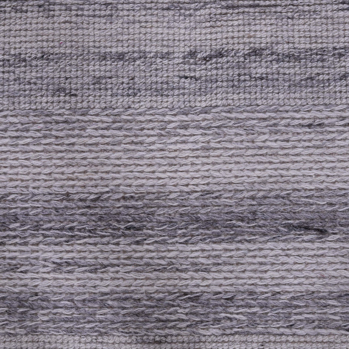 Grey, Stripe Pattern, Hand-Woven PEQURA Rug