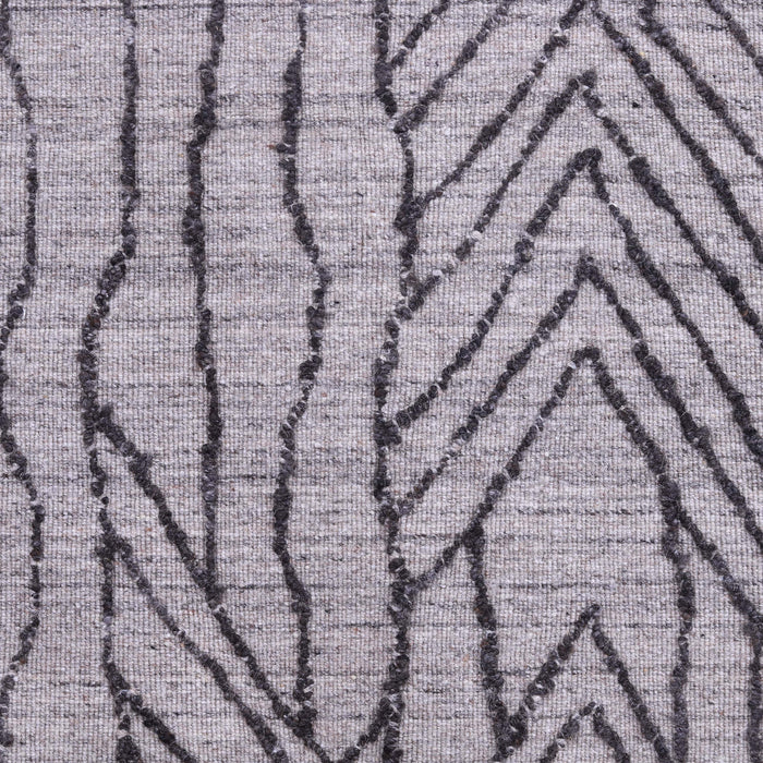 Natural Grey, Geometric Pattern PEQURA Rug