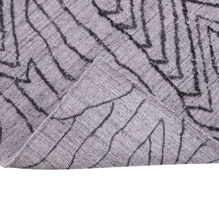 Natural Grey, Geometric Pattern PEQURA Rug