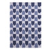 Dark Blue and Grey, Wool PEQURA Rug