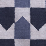 Dark Blue and Grey, Wool PEQURA Rug