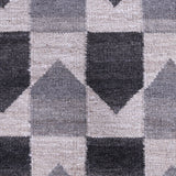 Dark Grey and Beige, Rectangle, Wool PEQURA Rug