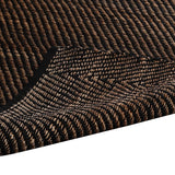 Black, Striped, Jute, Hand-woven PEQURA Rugs