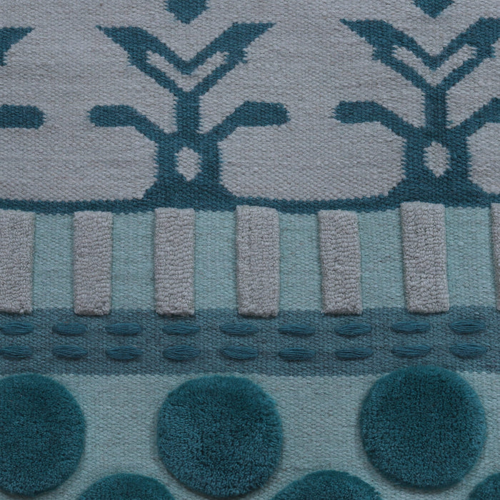 Green and Grey Carpet, Hand-tufted Carpet, Wool Carpet