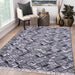 Grey and Black, Flat, Geometric, Rectangle PEQURA Rug