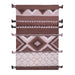 Beige and Brown, Geometric Pattern, PEQURA Rug