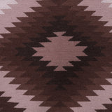 Beige and Brown, Geometric Pattern, PEQURA Rug