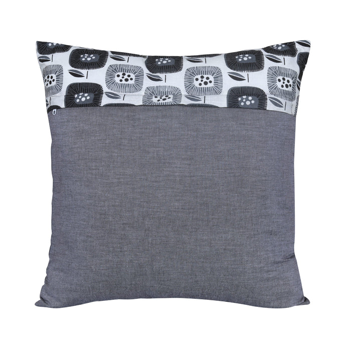 Pequra Floral Printed Cotton Cushion Cover