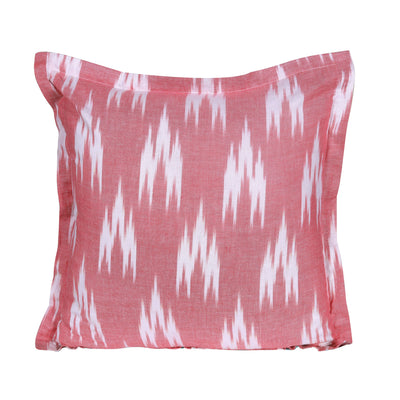 Ikat Blue/White Patterned Cotton Cushion Cover