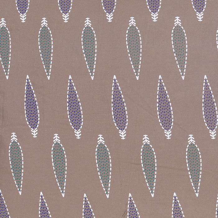 Vintage Printed Brown & White Cushion Cover