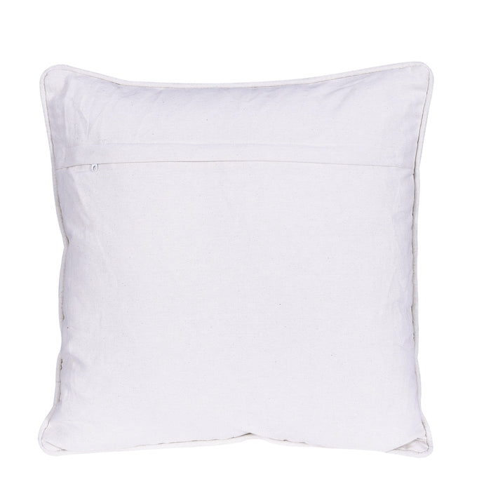 Vintage Printed Brown & White Cushion Cover