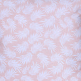 Printed Peach & White Natural Cushion Cover