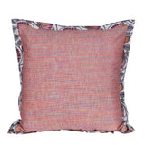 Ethnic Organe Plain Multi-Color Border Cushion Cover