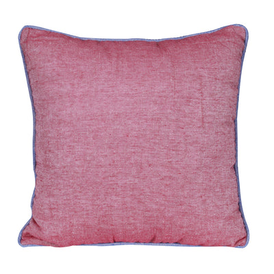 Plain Reversible Dual Side Pink Cushion Cover - Set of 2 Pcs