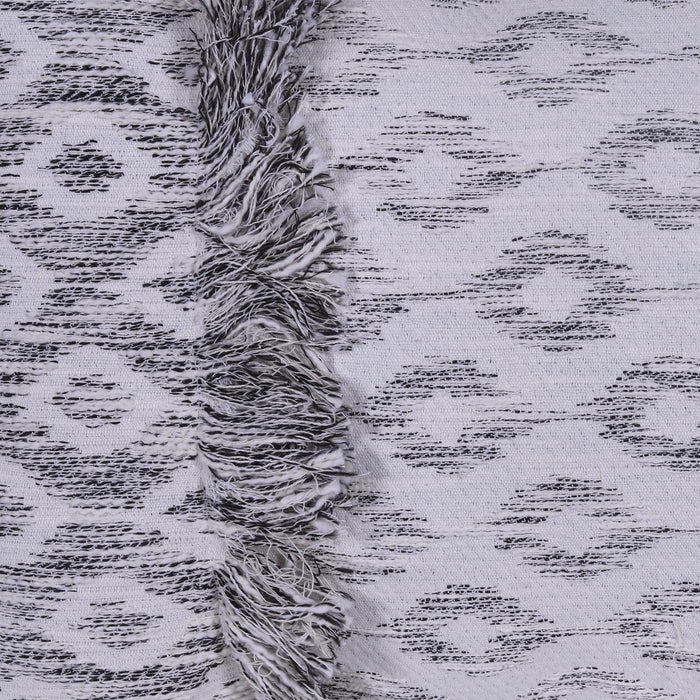 Black & White Abstract Rectangle Cushion Cover