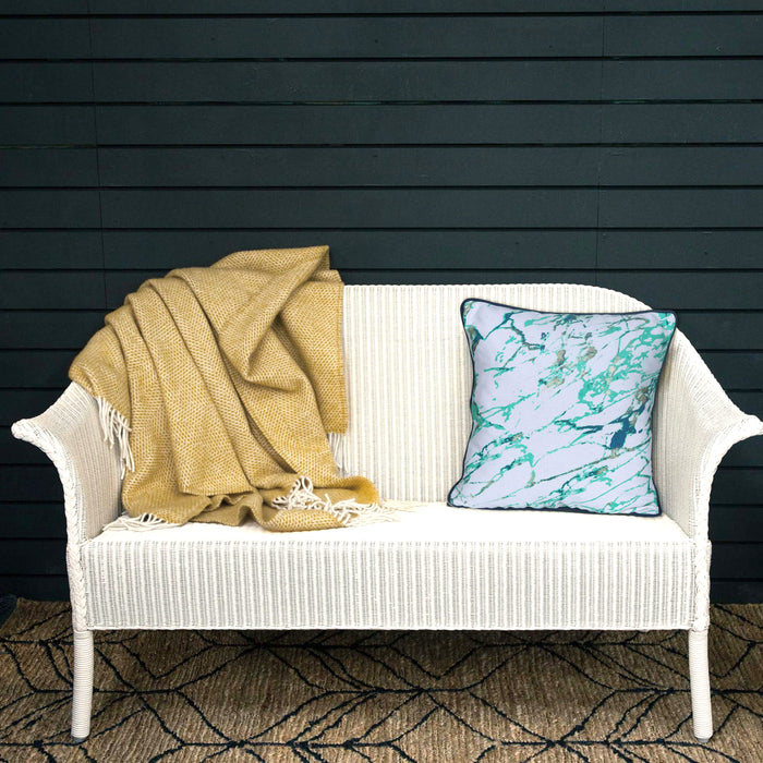 Blue Splash Texture Printed Cushion Cover