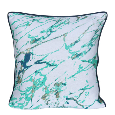 Blue Splash Texture Printed Cushion Cover