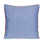 Plain Blue Texture Natural Cushion Cover - Set of 2 Pcs