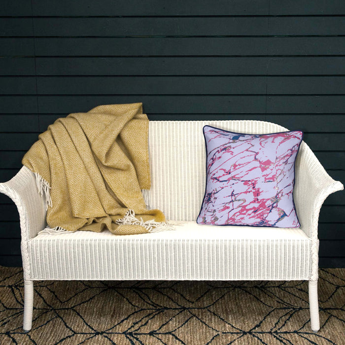 Designer Red & Blue Printed Cushion Cover