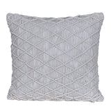 Macrame White Embroidery Cotton Cushion Cover