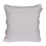 Geometric Embroidery Liner Off White Cushion Cover