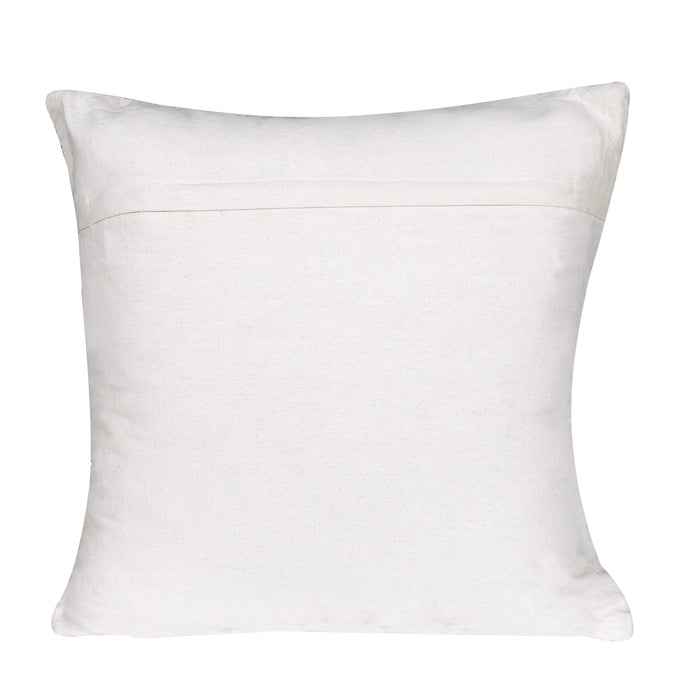 Geometric Wool & Cotton Patterned Cushion Cover