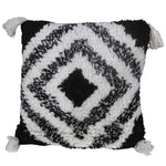 Geometric Cotton & Wool Pattern Embroidery Cushion Cover