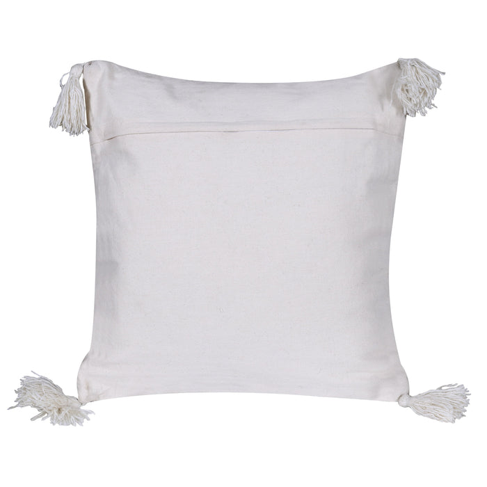 Geometric Cotton & Wool Pattern Embroidery Cushion Cover