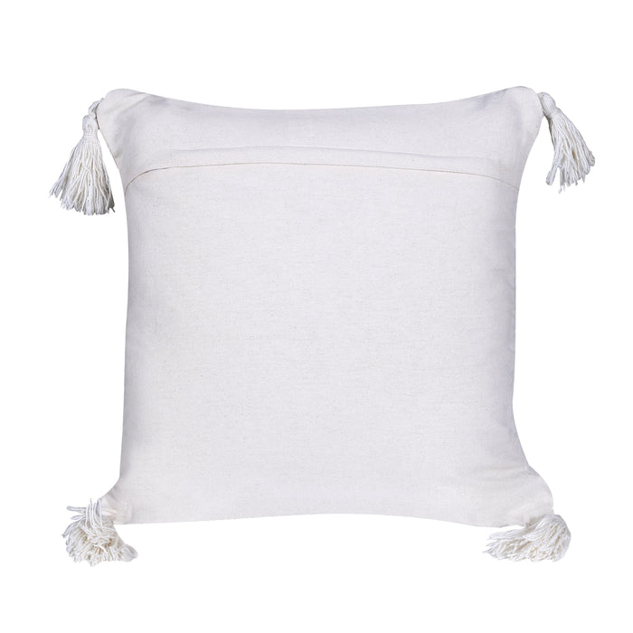 Geometric Wool Edge Cotton Texture Cushion Cover