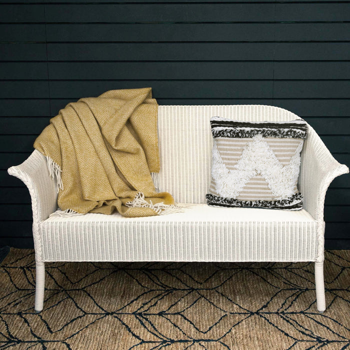 Front Wool Embroidery Cotton Cushion Cover