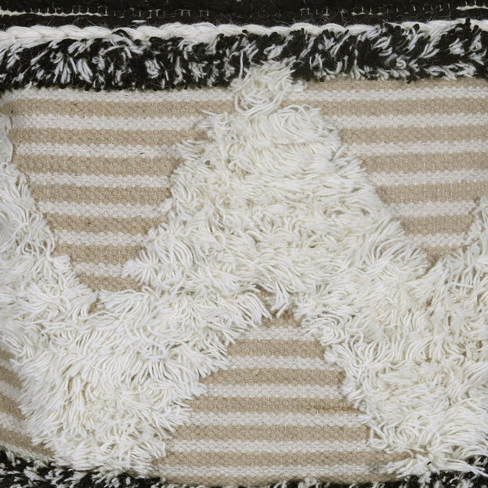 Front Wool Embroidery Cotton Cushion Cover