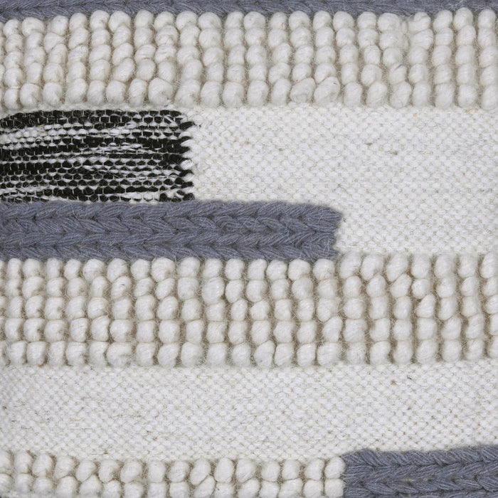White/Grey Geometric Designer Cushion Cover