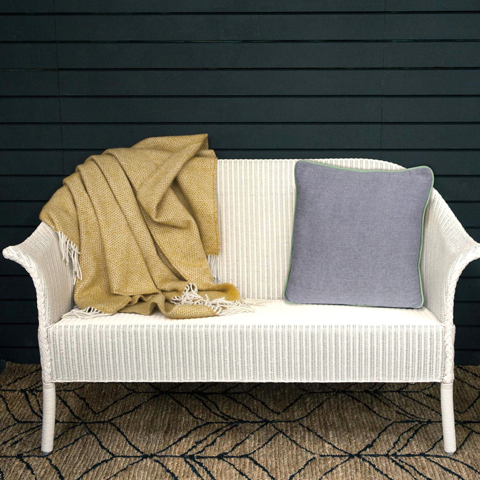 Natural Plain Reversible Cotton/Wool Cushion Cover - Set of 2 Pcs