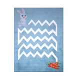 PEQURA Peter Rabbit Multicolor Hand Tufted Wool Kids Carpet - Rectangle