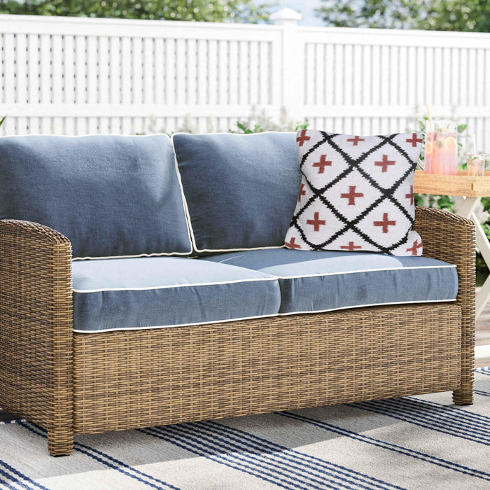 White/Red Patterned Geometric Cushion Cover