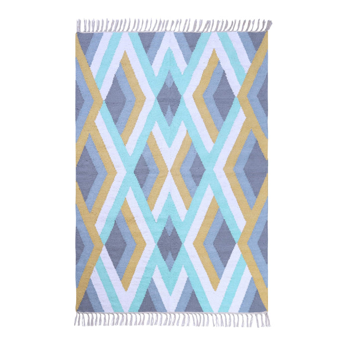 PEQURA Multicolor Cotton Floor Covering Akira Rug/Runner/Door Mat