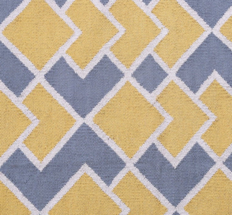 PEQURA Yellow/Grey and Natural color Cotton Rug/Runner/Door Mat