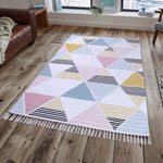PEQURA Multicolor Cotton Floor Covering Retro Rug/Runner/Door Mat